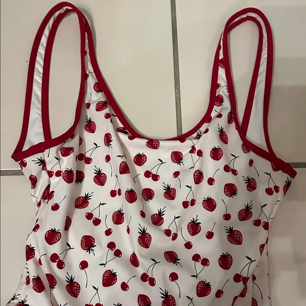 PINK by Frankie’s Bikini’s Fruit Print One-Piece Swimsuit